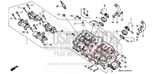 CULASSE CBR600FK de 1989